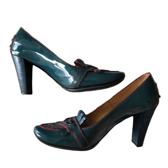 TOD’s patent turquoise pumps - Picture 4 of 10